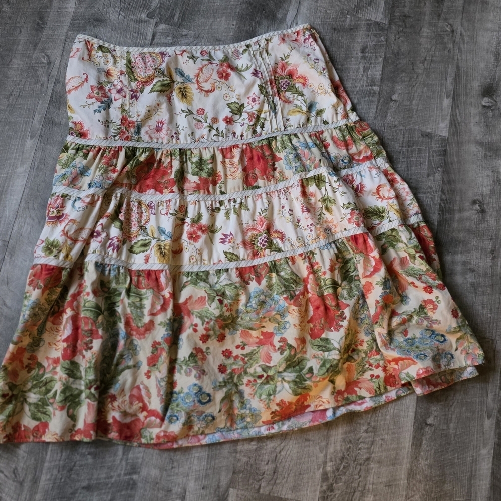 Bandolino Multicolor Floral Skirt - Picture 4 of 4